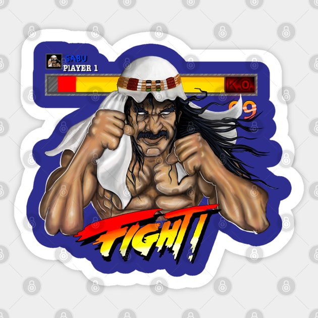 Sabu Player 1 Sticker by Ace13creations